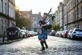 Bagpiper plays Happy Birthday in Clap for Carers tribute to Captain Tom