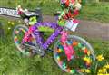 Flower power bikes blossom in the streets