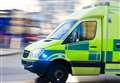 Woman in hospital after four-car crash