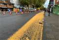 ‘Just follow the yellow brick road’: Animal feed spilt along High Street