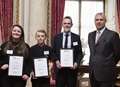 Teens from Sandwich accept awards at Buckingham Palace