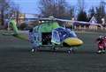 Air ambulance lands on recreation ground