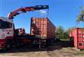 Work starts on cycling cafe made of shipping containers