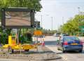 Congestion near town centre roadworks