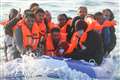 Migrants seen on ‘dangerously packed’ dinghy heading for Britain