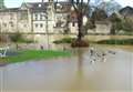 River bursts its banks near entertainment centre