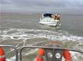 Three rescued from stricken cabin cruiser