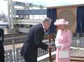 Queen opens port berths on Dover visit