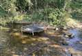 Trampoline dumped at beauty spot