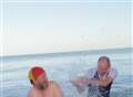 Swimmers’ arctic plunge 