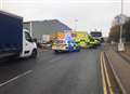 Road reopens after car and lorry crash