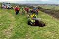 Quad biker rescued from 60ft sinkhole