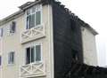 Flats destroyed in blaze