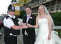 Couple make an arresting sight