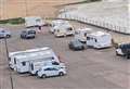 Travellers pitch up at popular seaside spot