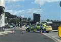 Crash between pedestrian and van at seafront