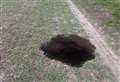 Concerns for walkers as huge sinkhole appears