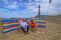 Deckchairs returning to Blackpool beach