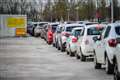 Large queues at surge testing centre in south Gloucestershire