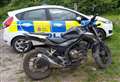 Stolen motorbike recovered after being dumped in woods