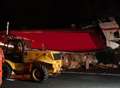 Woman dies in M20 lorry crash