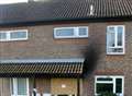 Blaze rips through terraced home