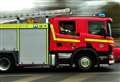 Firefighters tackle blaze at flat