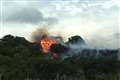 Firefighters tackle blaze at landmark Calton Hill