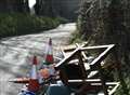 Fly tippers fill country road with rubbish