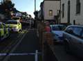 Man hurt as wall collapses