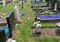 Arrest after graves damaged