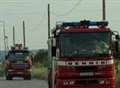 Fire destroys hay barn