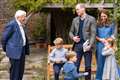 Sir David Attenborough presents Prince George with fossilised shark tooth