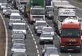 Lane closed on M25 slip-road