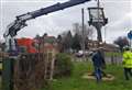 Calls to restore storm-damaged village sign