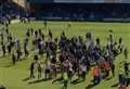 Football hooligans banned for up to 10 years over pitch invasion fights
