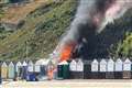 Bournemouth beach blaze ’caused by camping stove in hut’