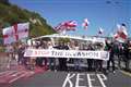 Anti-immigration protesters halt traffic at port of Dover