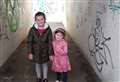 Young sisters' city centre graffiti campaign