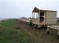 New beach huts are going up 