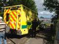 Woman taken to hospital with head injury