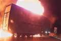 Police probing M25 fire after Tesco lorry explosion