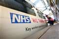 Trains painted with messages of support for NHS