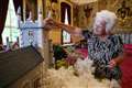 Queen enjoys display of knitted Sandringham