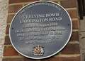 Crowds gather for WWII Doodlebug plaque