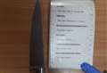 Five inch knife found in park