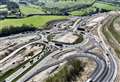 Drone footage shows progress on £92m flyover