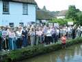 Protest at homes plan