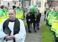 Guard of honour for ambulance hero