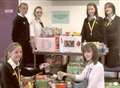 Generous youngsters give to the harvest festival